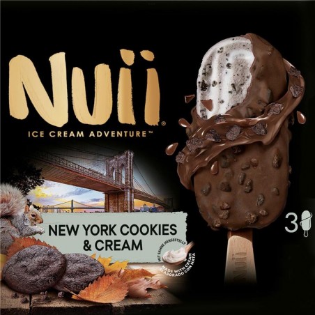 NUII COOKIES & CREAM. Pack 3 Uds.