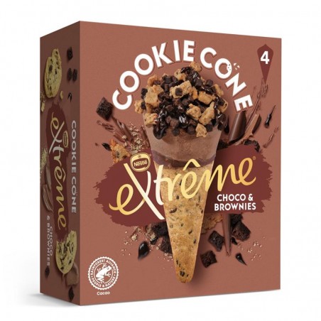 EXTREME COOKIES BROWNIE. Pack 4