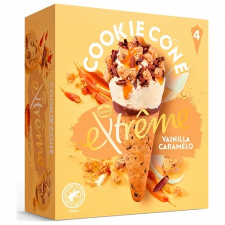 EXTREME COOKIES VAINILLA&CARAMELO. Pack 4 Uds.