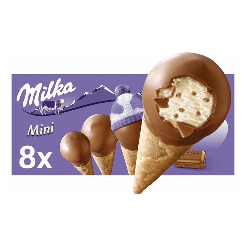 MINI CONO MILKA. Pack 8 Uds.