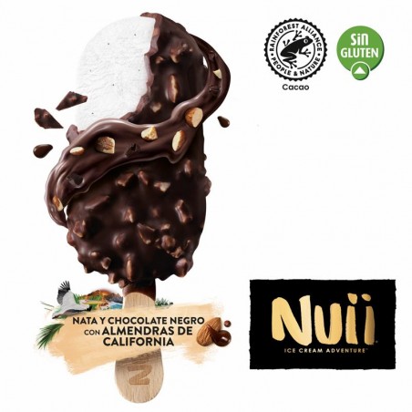 NUII CALIFORNIA NEGRO Y ALMENDRAS. 20 Uds.