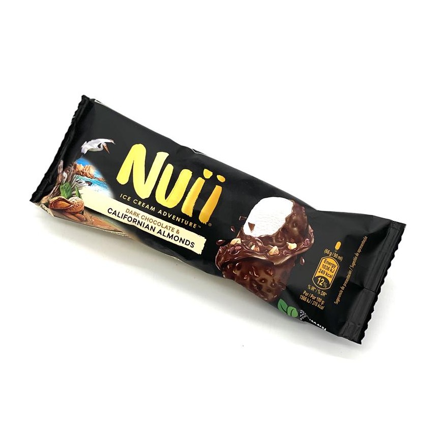 NUII CALIFORNIA NEGRO Y ALMENDRAS. 20 Uds.
