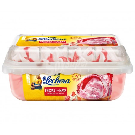 LECHERA SABOR NATA/FRESA. 900 Ml