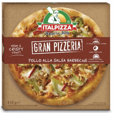 ITALPIZZA POLLO BARBACOA. 415 Grs. Nestlé.