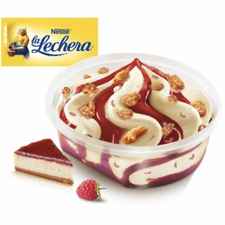 La Lechera Cup Cheesecake Frambuesa 120 ml. 12 unidades Helados Nestle.